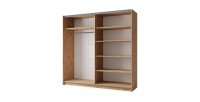 Armoire ARSALA 150 cm en chêne artisan – 2 portes coulissantes