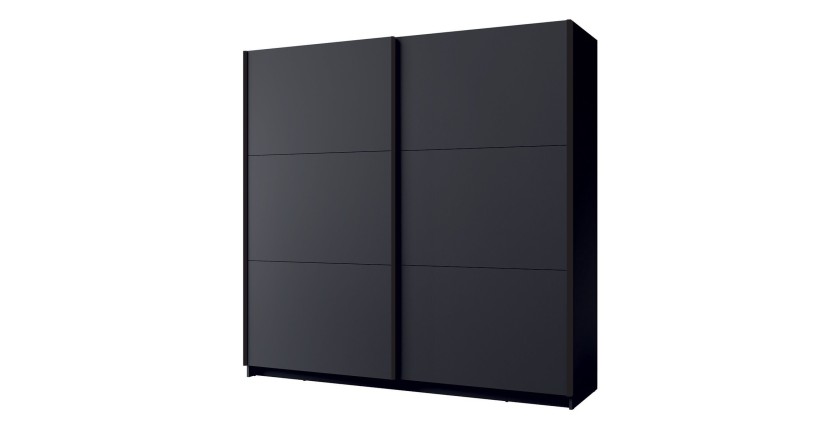 Armoire ARSALA 150 cm en gris graphite – 2 portes coulissantes