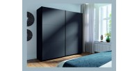 Armoire ARSALA 150 cm en gris graphite – 2 portes coulissantes