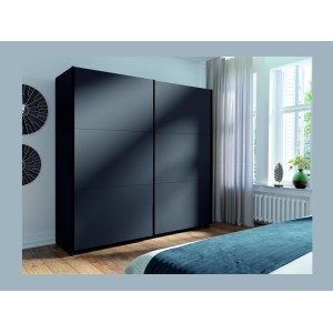 Armoire ARSALA 150 cm en gris graphite – 2 portes coulissantes