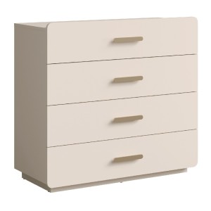 chambre complète AMALIE, lit 160x200 sommier inclus, armoire avec étagères, chambre beige design, ensemble chambre adulte, mobil