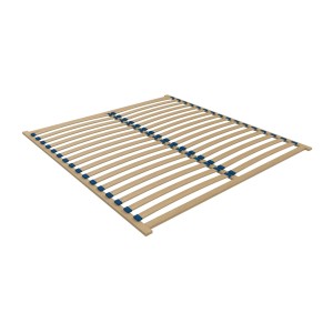 Lit MONDO – 180x200 cm – Noir structuré et doré – Pieds métal – Sommier inclus