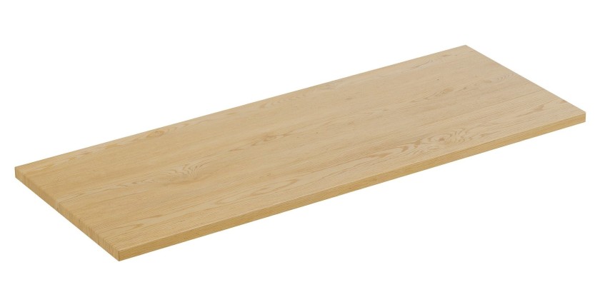Plan vasque NATURA – 120 cm – Chêne clair – Finition bois – À poser 