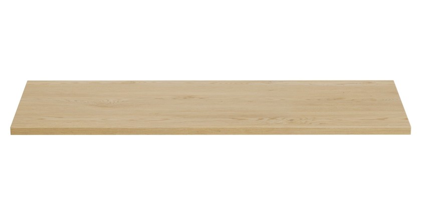 Plan vasque NATURA – 120 cm – Chêne clair – Finition bois – À poser 