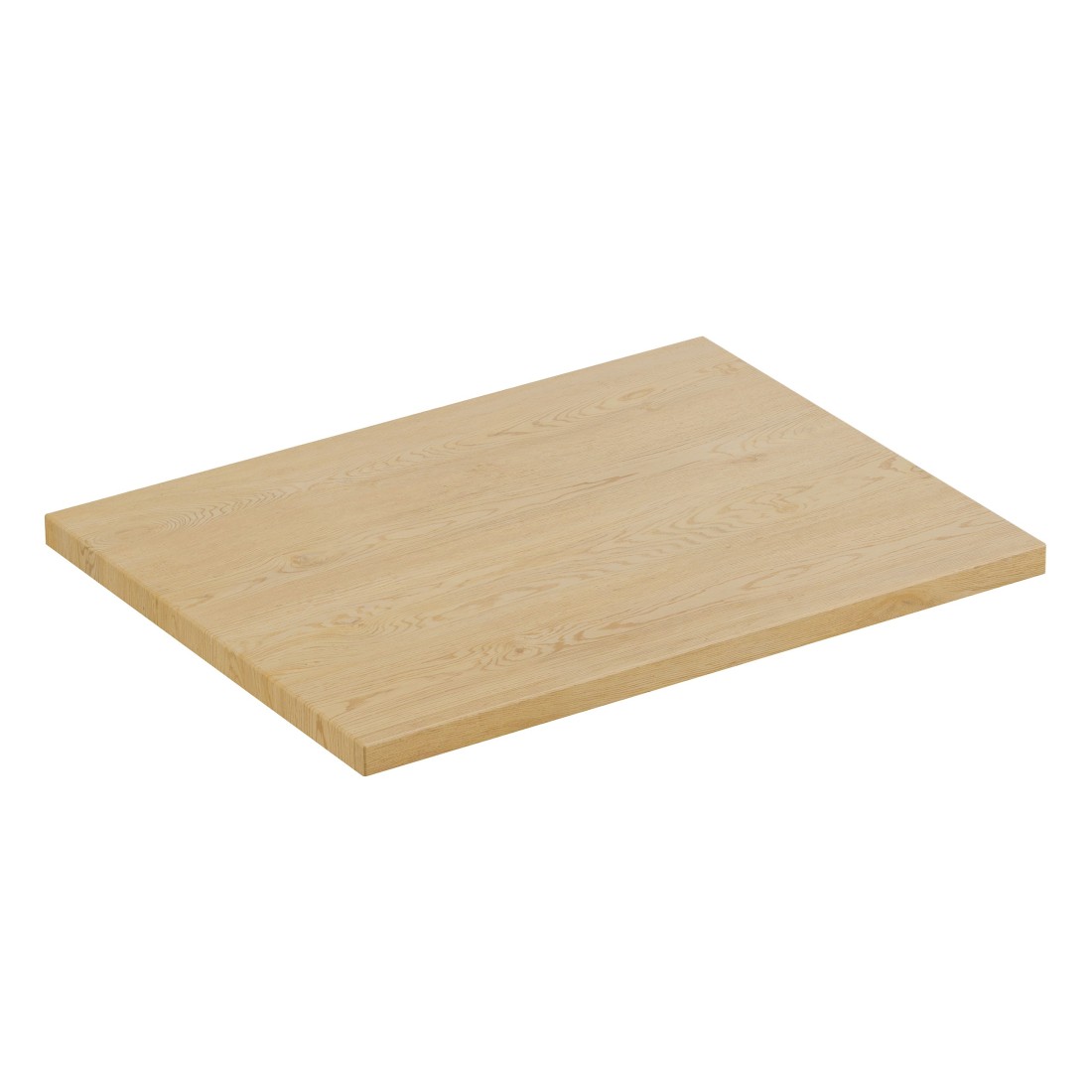 Plan vasque NATURA – L60 × P46 cm – Chêne clair – À poser – Compatible meuble sous vasque 