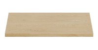 Plan vasque NATURA – L60 × P46 cm – Chêne clair – À poser – Compatible meuble sous vasque 