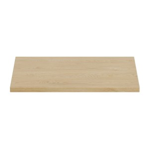 Plan vasque NATURA – L60 × P46 cm – Chêne clair – À poser – Compatible meuble sous vasque 