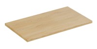 Plan vasque NATURA – L80 × P46 cm – Chêne clair – À poser – Finition bois naturelle 