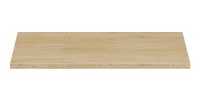Plan vasque NATURA – L80 × P46 cm – Chêne clair – À poser – Finition bois naturelle 