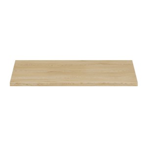 Plan vasque NATURA – L80 × P46 cm – Chêne clair – À poser – Finition bois naturelle 
