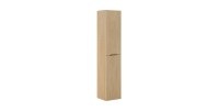 Colonne de salle de bain NATURA – 2 portes – Chêne clair – L35 × P33 × H170 cm – À suspendre 