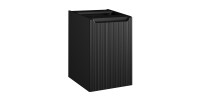 Meuble de rangement VANO – Panier à linge intégré – Noir mat – L40 × P39 × H57 cm – À suspendre 