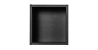 Cube de rangement VANO – Finition noir mat – L26 × P21 × H27 cm – À suspendre – Format compact 