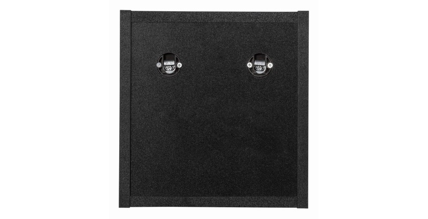 Cube de rangement VANO – Finition noir mat – L26 × P21 × H27 cm – À suspendre – Format compact 
