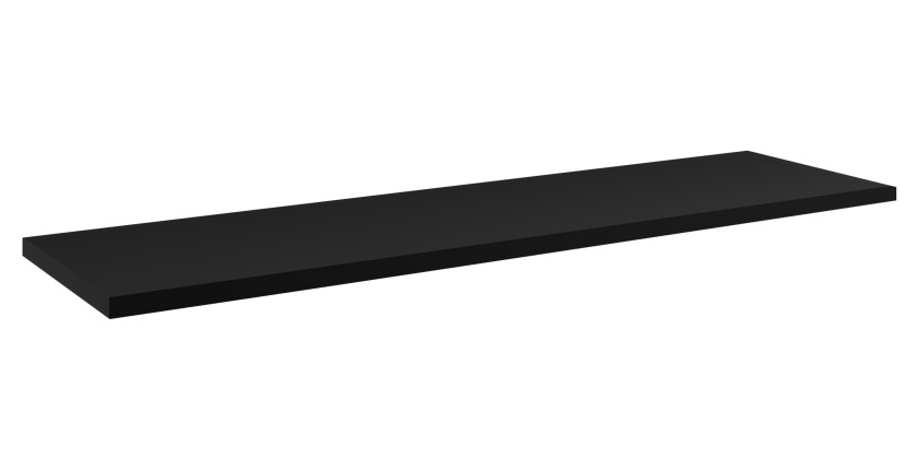 Plan vasque VANO – L140 × P40 cm – Noir mat – À poser – Grande largeur et style design 