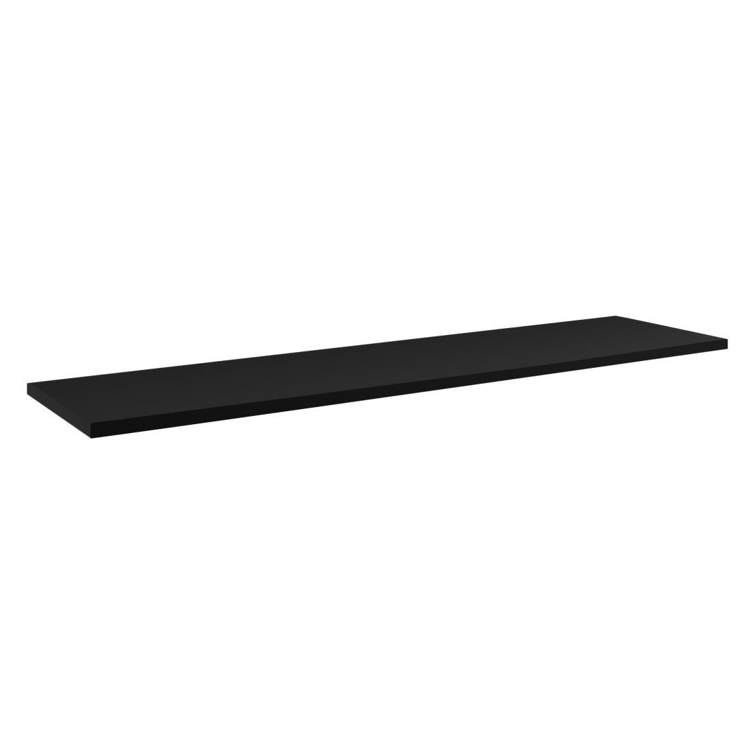 Plan vasque VANO – L160 × P40 cm – Noir mat – À poser – Finition design pour meuble double 