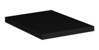 Plan vasque VANO – L20 × P40 cm – Noir mat – À poser – Élément de finition latéral 