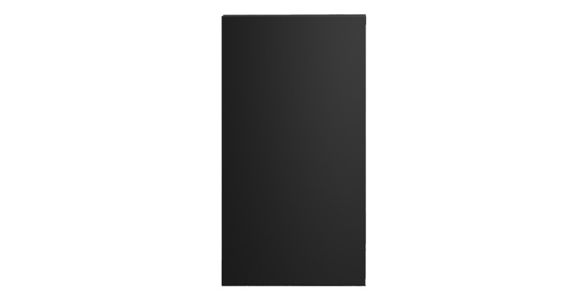 Plan vasque VANO – L20 × P40 cm – Noir mat – À poser – Élément de finition latéral 