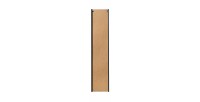 Colonne de salle de bain VANO – 2 portes + 1 niche – Noir mat – L30 × P25 × H140 cm – À suspendre 
