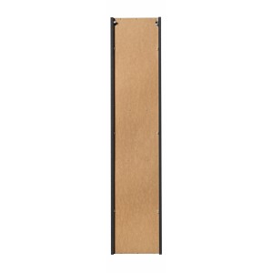 Colonne de salle de bain VANO – 2 portes + 1 niche – Noir mat – L30 × P25 × H140 cm – À suspendre 