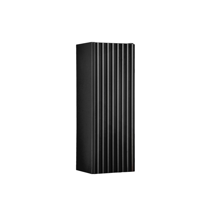Meuble de salle de bain VANO – 1 porte – Noir mat – L20 × P18 × H57 cm – À suspendre 