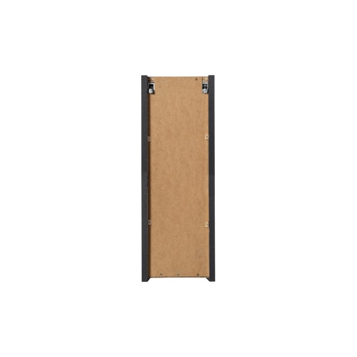 Meuble de salle de bain VANO – 1 porte – Noir mat – L20 × P18 × H57 cm – À suspendre 