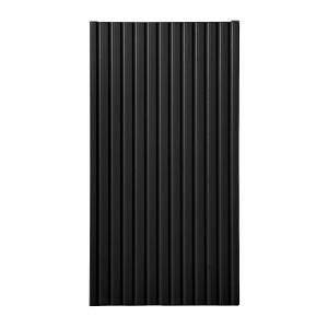 Meuble de salle de bain VANO – 1 porte – Noir mat – L30 × P18 × H57 cm – À suspendre 
