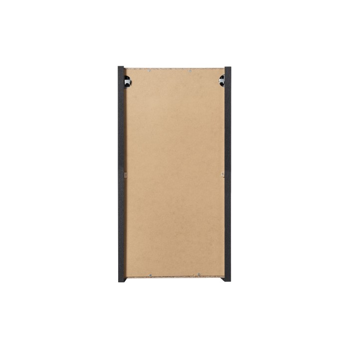 Meuble de salle de bain VANO – 1 porte – Noir mat – L30 × P18 × H57 cm – À suspendre 