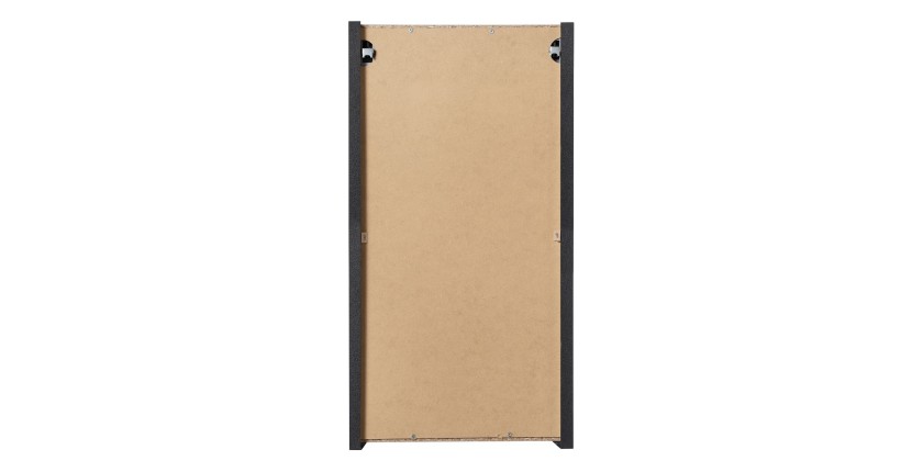 Meuble de salle de bain VANO – 1 porte – Noir mat – L30 × P18 × H57 cm – À suspendre 