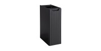 Meuble de salle de bain VANO – 1 porte – Noir mat – L20 × P39 × H57 cm – À suspendre 