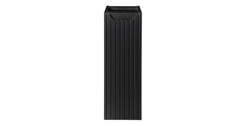 Meuble de salle de bain VANO – 1 porte – Noir mat – L20 × P39 × H57 cm – À suspendre 