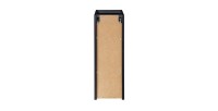 Meuble de salle de bain VANO – 1 porte – Noir mat – L20 × P39 × H57 cm – À suspendre 