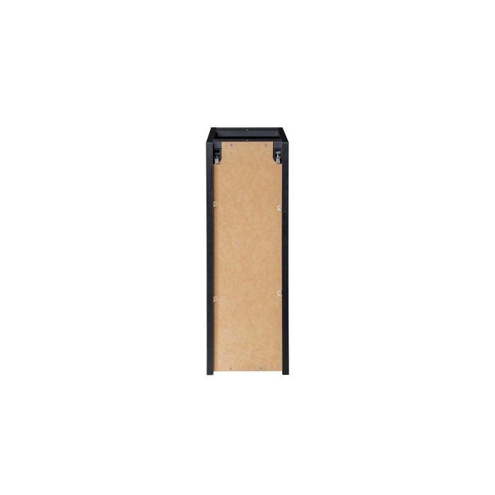 Meuble de salle de bain VANO – 1 porte – Noir mat – L20 × P39 × H57 cm – À suspendre 