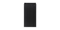 Meuble de rangement de salle de bain VANO – 1 porte – Noir mat – L30 × P39 × H57 cm – À suspendre 