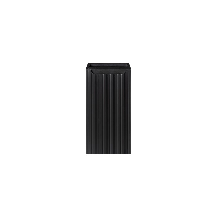 Meuble de rangement de salle de bain VANO – 1 porte – Noir mat – L30 × P39 × H57 cm – À suspendre 