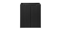 Meuble sous vasque de salle de bain VANO – 2 portes – Noir mat – L50 × P39 × H57 cm – À suspendre 