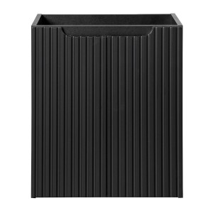 Meuble sous vasque de salle de bain VANO – 2 portes – Noir mat – L50 × P39 × H57 cm – À suspendre 