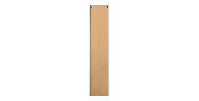 Colonne de salle de bain VANO – 2 portes + 1 niche – Marron congo – L30 × P25 × H140 cm – À suspendre 