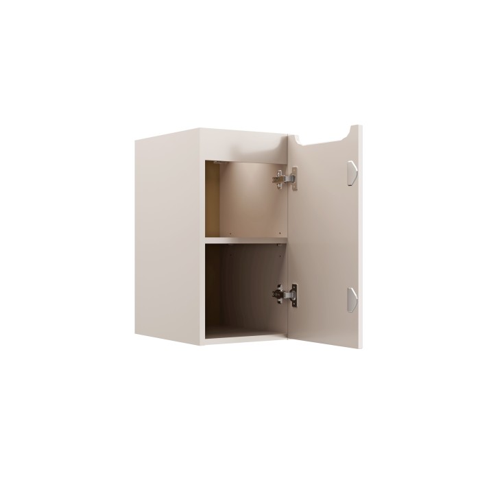 Meuble de rangement VANO – Marron congo – L30 × P39 × H57 cm – À suspendre – Salle de bain 