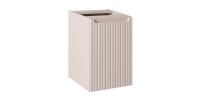 Meuble de rangement VANO avec panier à linge – Marron congo – L40 × P39 × H57 cm – Salle de bain 