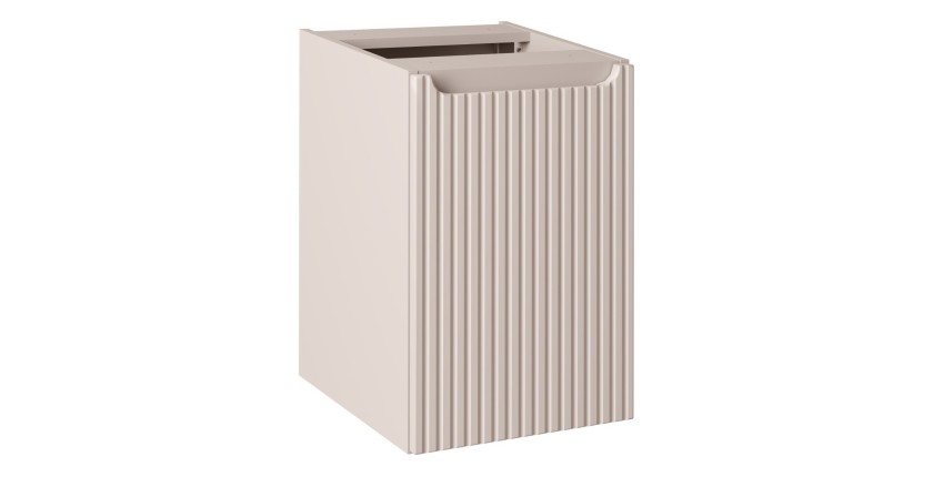Meuble de rangement VANO avec panier à linge – Marron congo – L40 × P39 × H57 cm – Salle de bain 