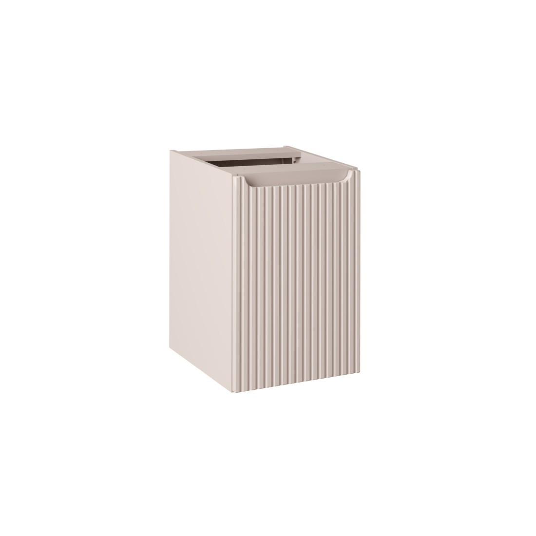 Meuble de rangement VANO avec panier à linge – Marron congo – L40 × P39 × H57 cm – Salle de bain 