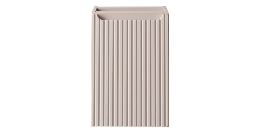 Meuble de rangement VANO avec panier à linge – Marron congo – L40 × P39 × H57 cm – Salle de bain 