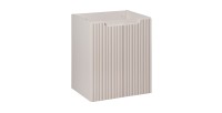 Meuble sous vasque VANO 50 cm – 2 portes – Coloris marron congo – L50 × P39 × H57 cm – À suspendre 