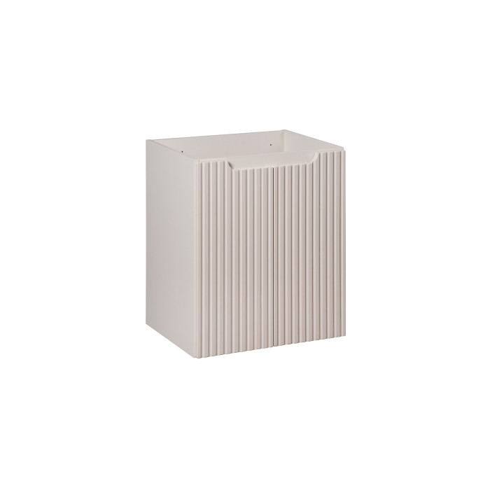 Meuble sous vasque VANO 50 cm – 2 portes – Coloris marron congo – L50 × P39 × H57 cm – À suspendre 