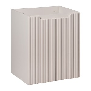 Meuble sous vasque VANO 50 cm – 2 portes – Coloris marron congo – L50 × P39 × H57 cm – À suspendre 