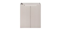 Meuble sous vasque VANO 50 cm – 2 portes – Coloris marron congo – L50 × P39 × H57 cm – À suspendre 