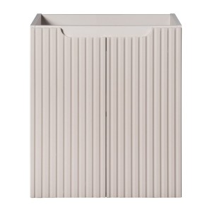 Meuble sous vasque VANO 50 cm – 2 portes – Coloris marron congo – L50 × P39 × H57 cm – À suspendre 