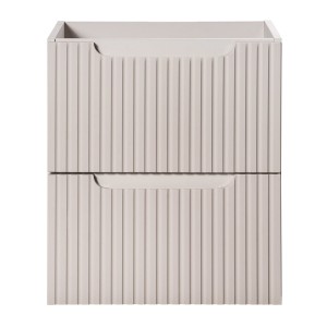 Meuble sous vasque VANO 50 cm – 2 tiroirs – Marron congo mat – L50 × P39 × H57 cm – À suspendre 