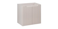 Meuble sous vasque VANO 60 cm – 2 portes – Marron congo mat – L60 × P39 × H57 cm – À suspendre 